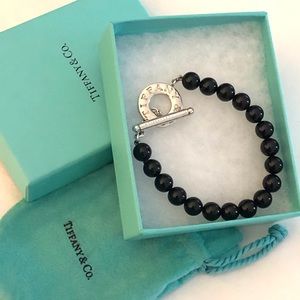 Tiffany Co Bead Bracelet Black 
